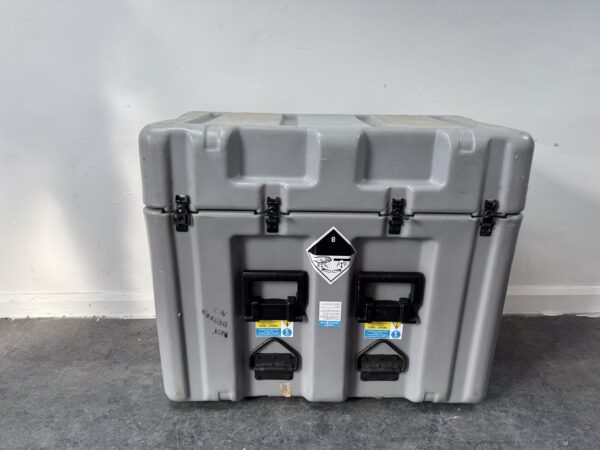 Grey Ex US Military Peli Hardigg Case – Heavy Duty Waterproof Storage Trunk (Used)