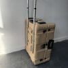 Tan Peli Hardigg Case with Wheels – Heavy Duty Waterproof Military Storage Trunk
