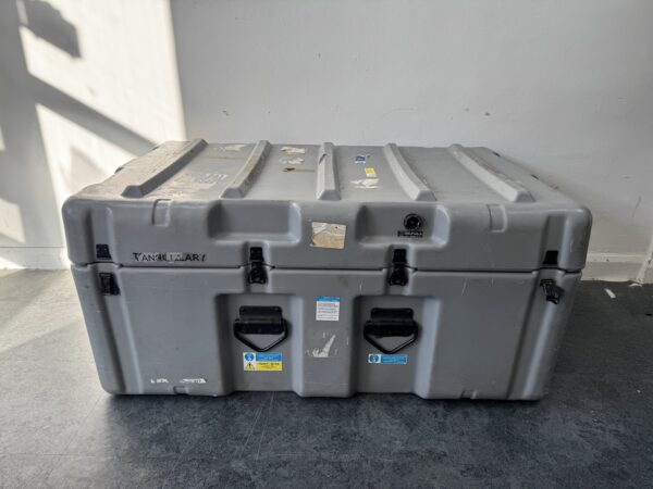 Grey Ex Military Peli Hardigg Case – Heavy Duty Waterproof Storage Trunk (Used)