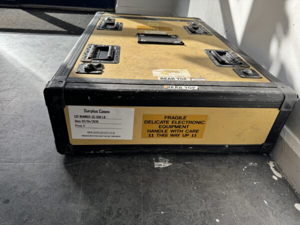 Used HP Defence 3U Ex-Military Yellow Server Case – Heavy Duty Rack Mount Case