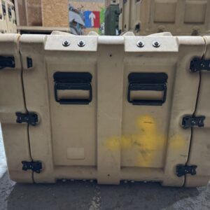 Used Ex-Military Tan Amazon CP Server Case – Heavy Duty Rack Mount Equipment Case