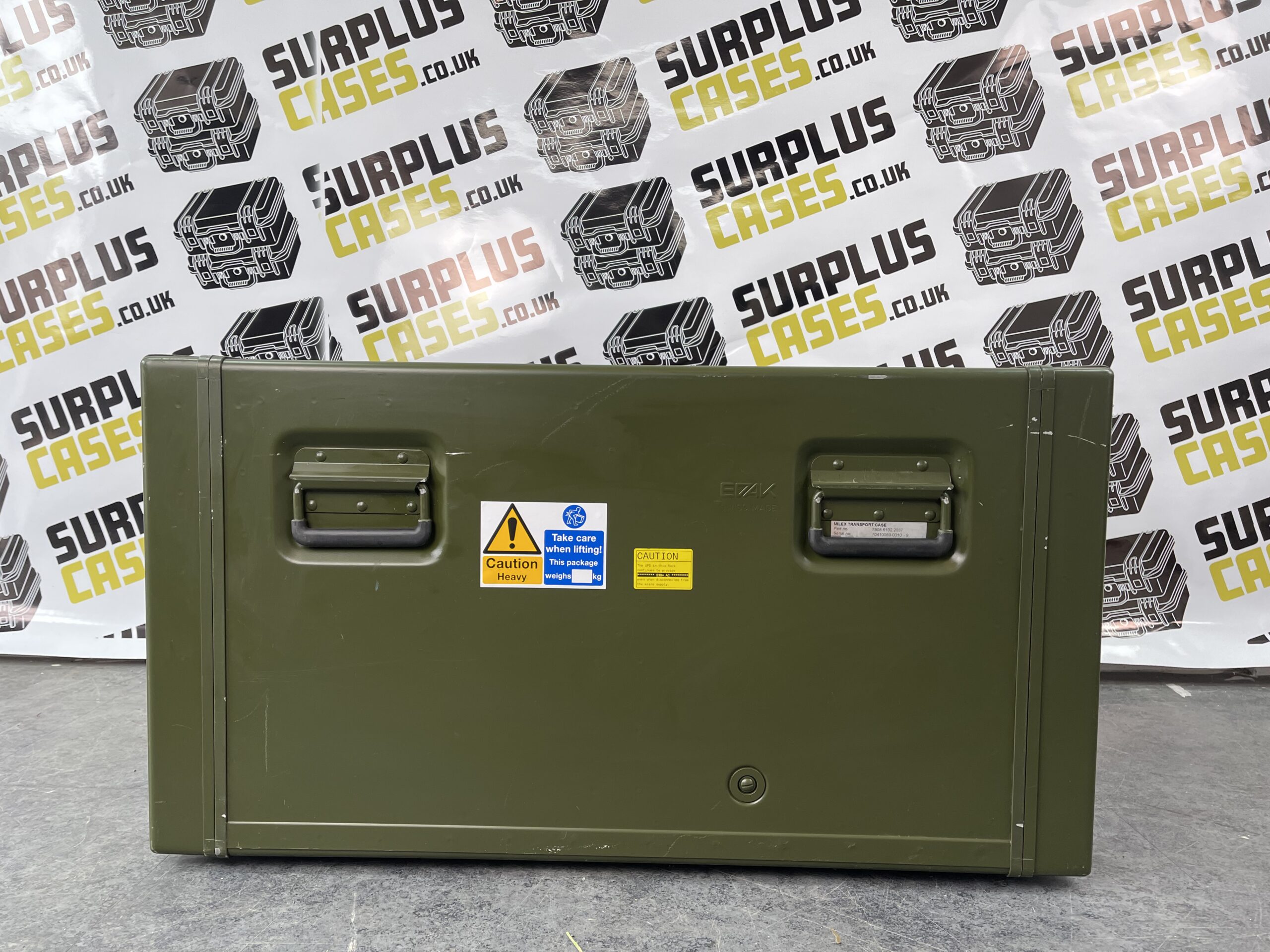 Ex military rack mount case green 8U server transport case UK surplus