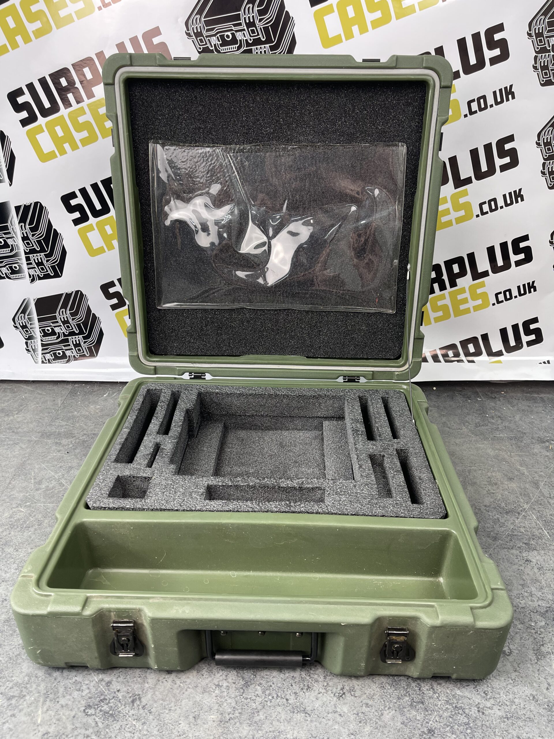 Explorer cases UK — green ex-military hard case from UK military surplus
