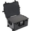 Peli Air 1607 Case with Wheels — side view showing wheels and latches