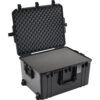 Peli 1637 Air Case with Wheels — side view showing wheels and latches
