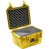 Peli 1300 Case | Small Waterproof Hard Case — side view showing wheels and latches