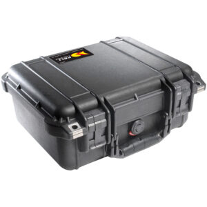 Peli 1400 Case | Waterproof Hard Case with Padlock Protectors — front view