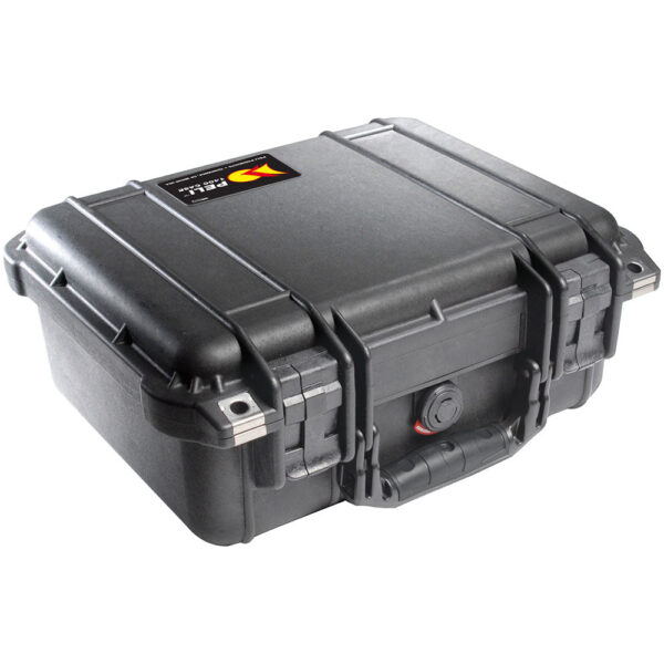 Peli 1400 Case | Waterproof Hard Case with Padlock Protectors — front view