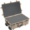 Peli 1650 Protector Case with Wheels — side view showing wheels and latches
