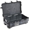 Peli 1670 Protector Case with Wheels — side view showing wheels and latches