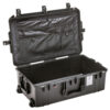 Peli 1595 Air Travel Case with TSA Locks — side view showing wheels and latches