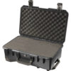 Peli Storm iM2500 Case with Wheels — side view showing wheels and latches