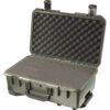 Peli Storm iM2500 Case with Wheels — side view showing wheels and latches